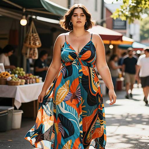 Ear-Length Bob on Plus-Size Model