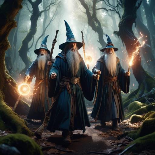 Epic Wizards Unleashed in Enchanted Forest