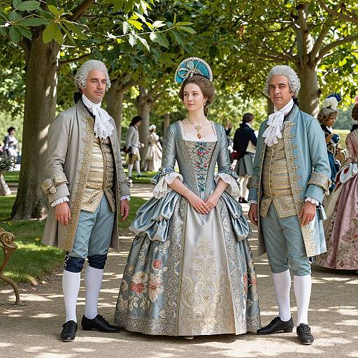 18th Century French Lavish Fashion