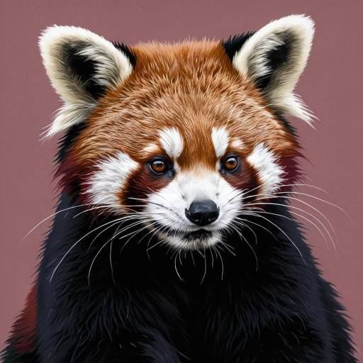 Detailed Red Panda Portrait