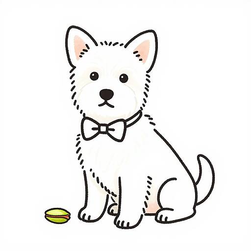 Pastel Pistachio Basenji Line Art