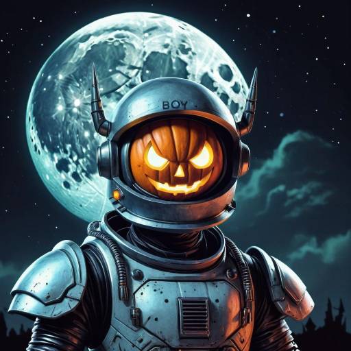 Retro Sci-Fi Halloween Robot Boy
