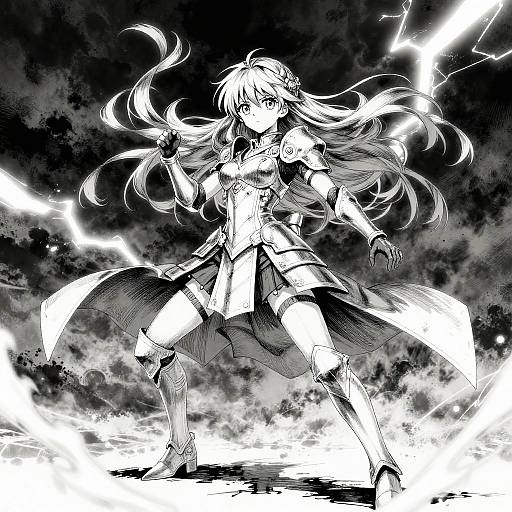 Animeratio Anime Girl Battle Pose