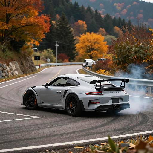 GT1RS Drifting Through Autumn Mountains