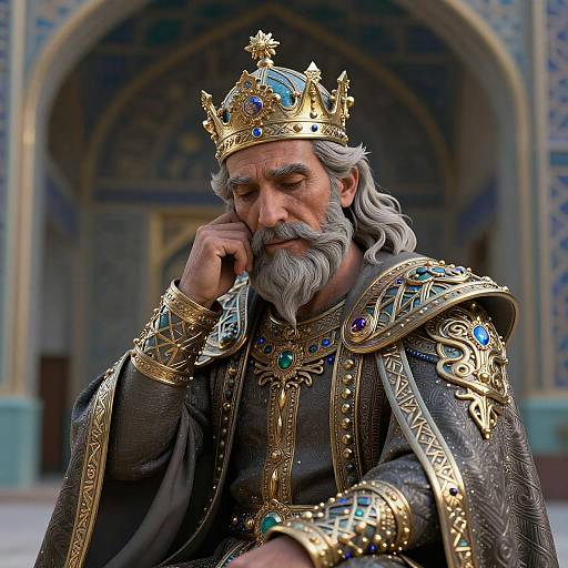 Melancholic King in Mashhad with Wyvern