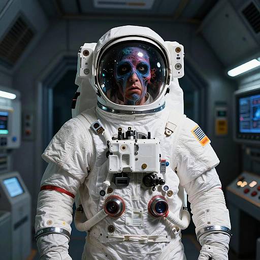 90's Cosmic Horror Astronaut Artwork