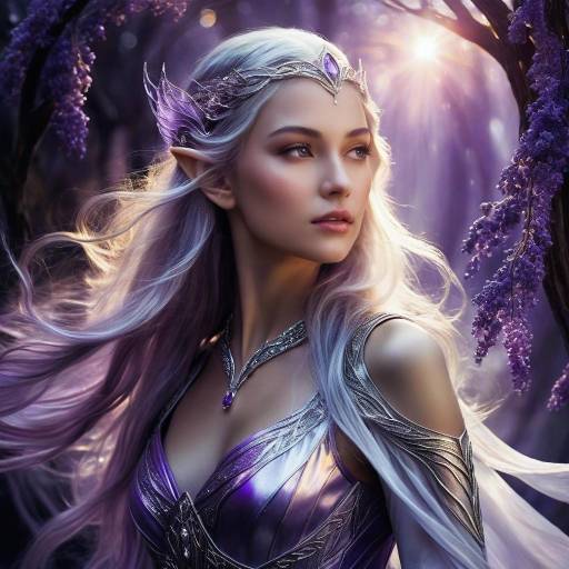 Ethereal Elven Mage in Twilight Glow Ethereal Elven Mage in Twilight Glow