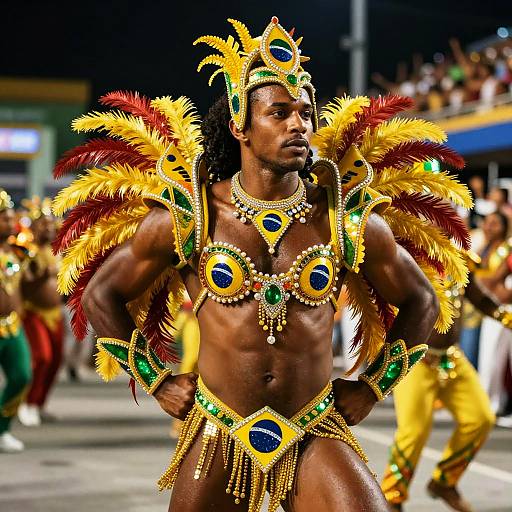 Photorealistic Brazil Samba Dancer Portrait