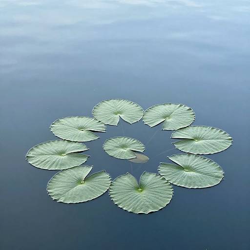 Tranquil Lake with Lily Pads