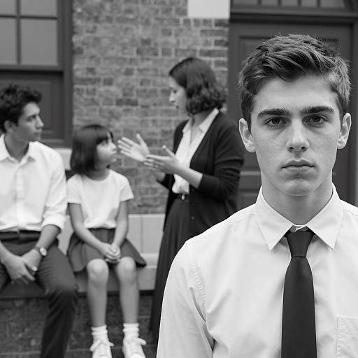 Intense Gaze in Timeless Monochrome