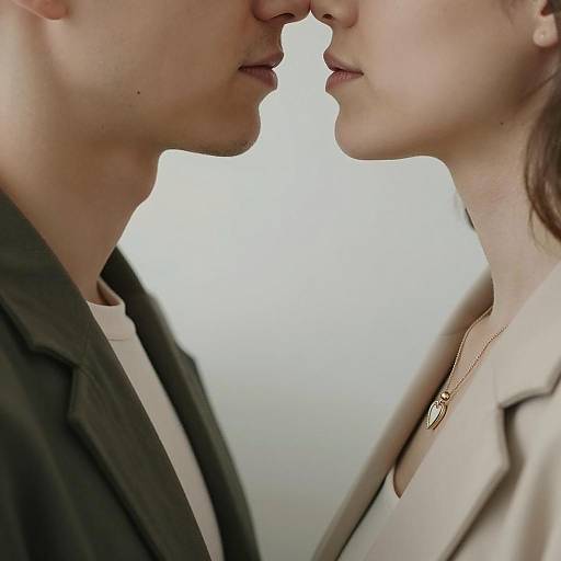 Close-Up of Couple Facing Each Other