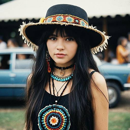 Fringe Hippie Girl Costume Concept