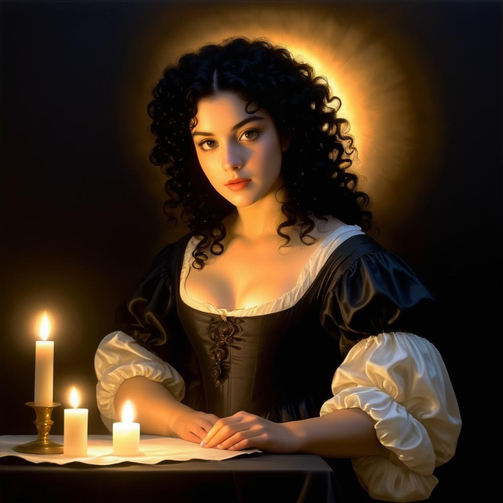 Baroque Portrait of a Mysterious Woman