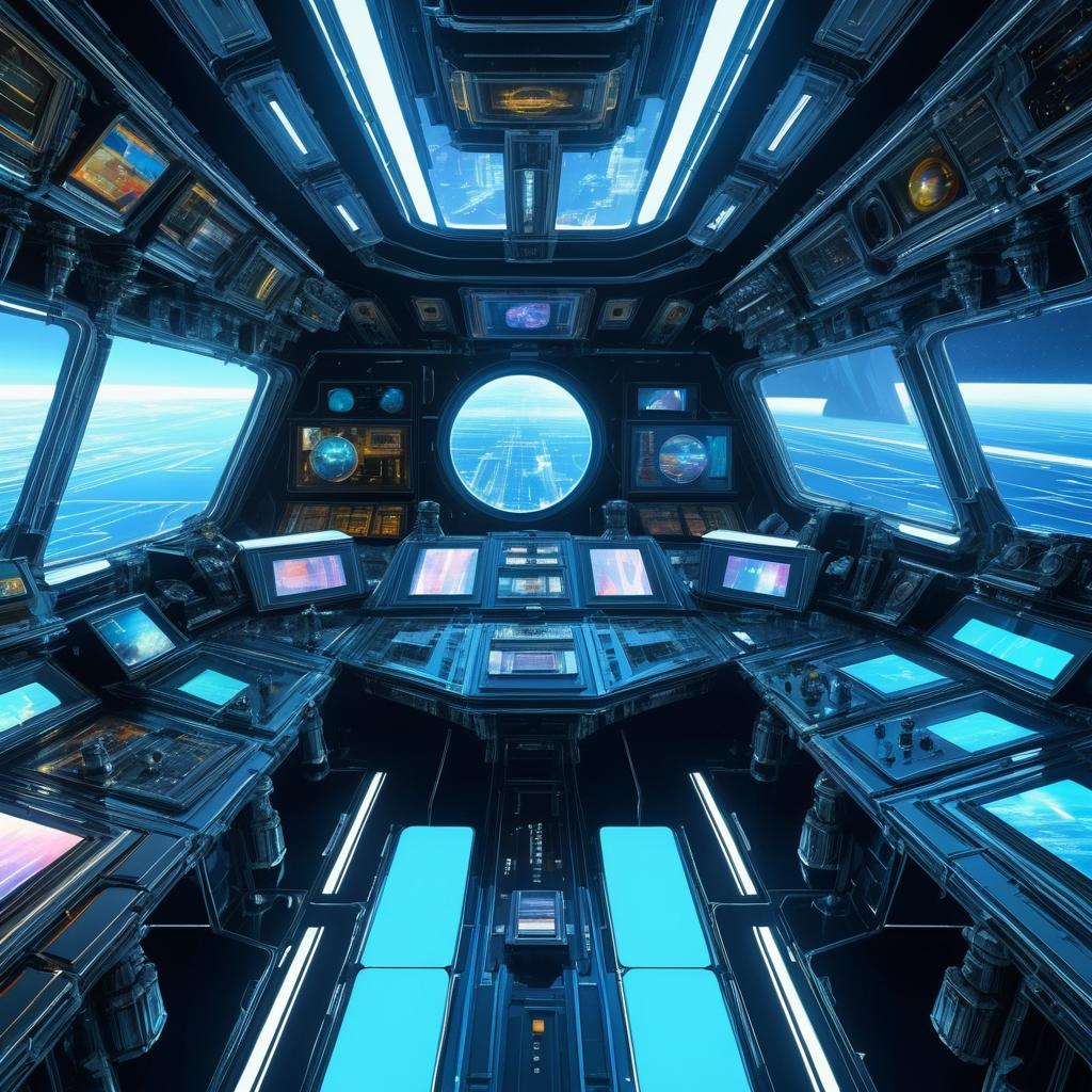 Futuristic Spaceship Interior in 4K