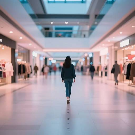 Dreamlike Liminal Shopping Mall Walk