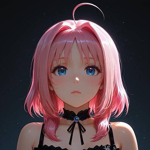 Illustration of Caro ru lushe, lyrical nanoha in the style of Nextoad