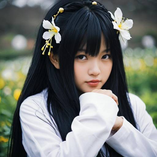 Realistic Kanda Cosplay with Flower Detail