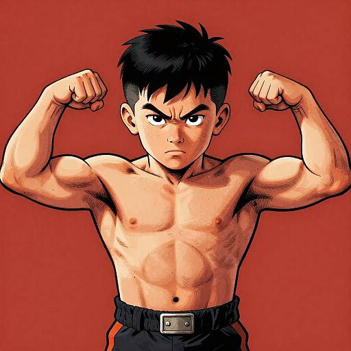 Superhuman Strength Kid Portrait