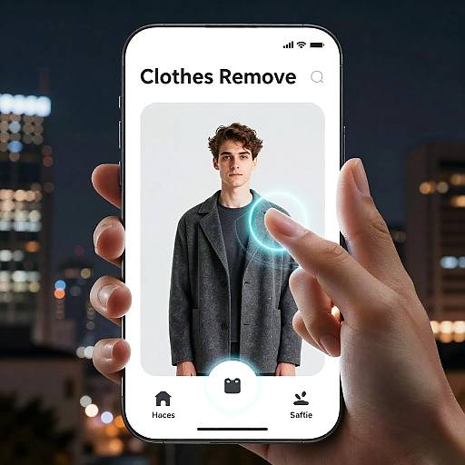 Futuristic AR Clothes Removal App