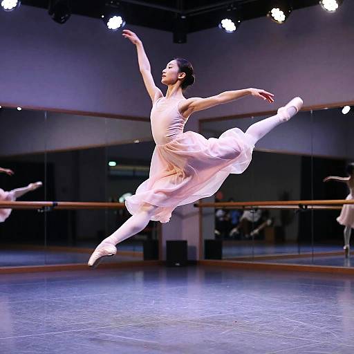 Graceful Ballet Leap in Motion