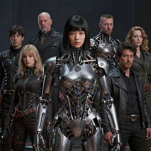 Cinematic Cyborg Portrait in High Detail