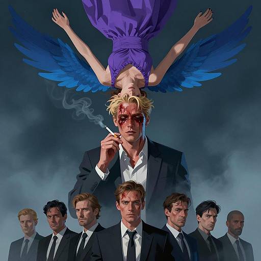 Dramatic Digital Scene with Conflict