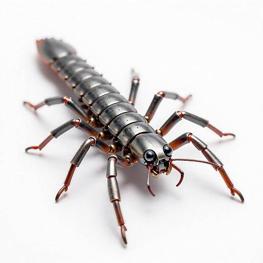 Hyper Realistic Steel Scolopendra Robot