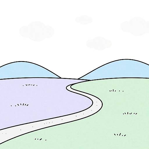 Minimalist Tranquil Snowy Landscape