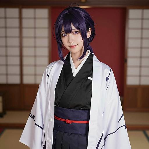 Cosplay Fashion in Traditional Japanese Setting