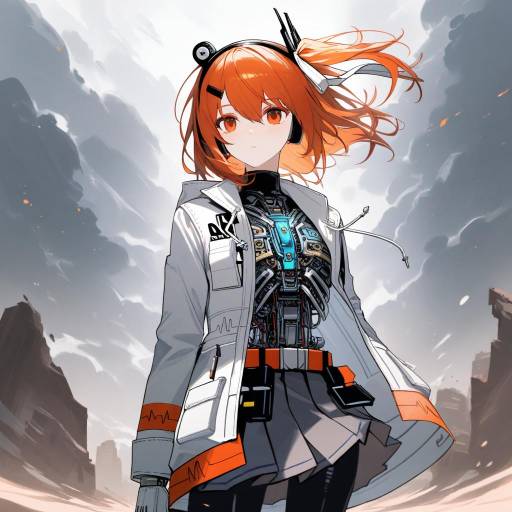 Futuristic Cowgirls in a Stormy Desert