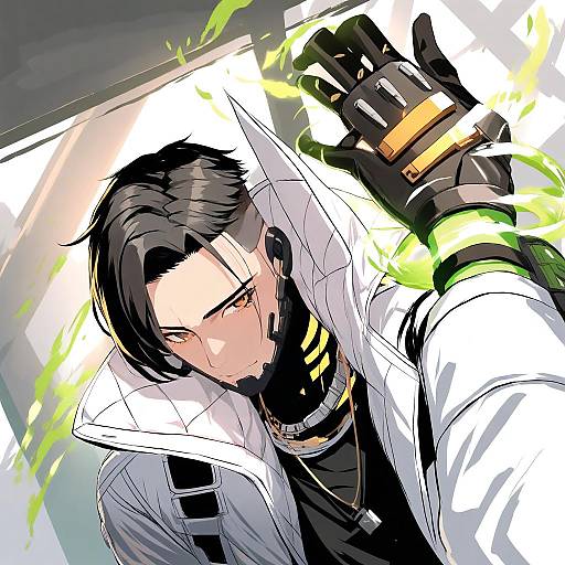 Illustration of Crypto (apex legends), apex legends in the style of Yuuji (yukimimi)
