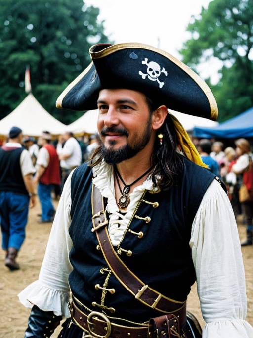 Man in Pirate Costume at Renaissance Festival