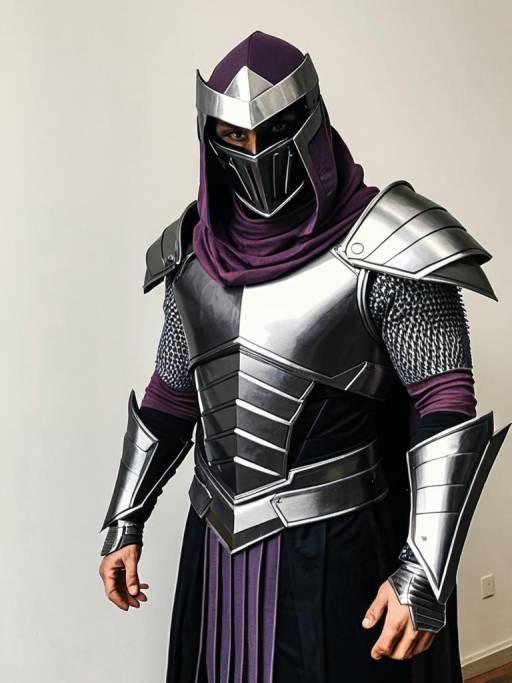 Man in The Shredder Rise Cosplay Costume
