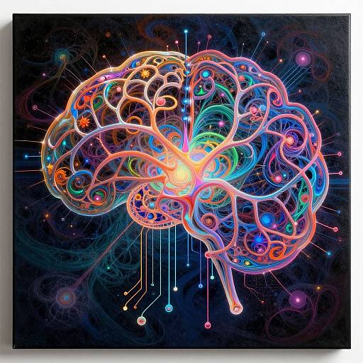 Intricate Neural Network Art Concept