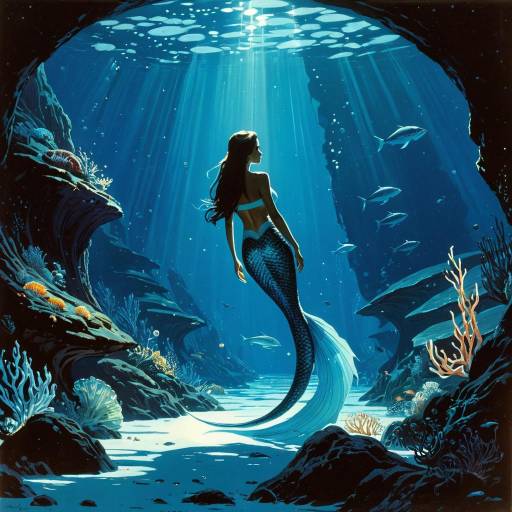 Mermaid in Deep Sea Abyss Mermaid in Deep Sea Abyss
