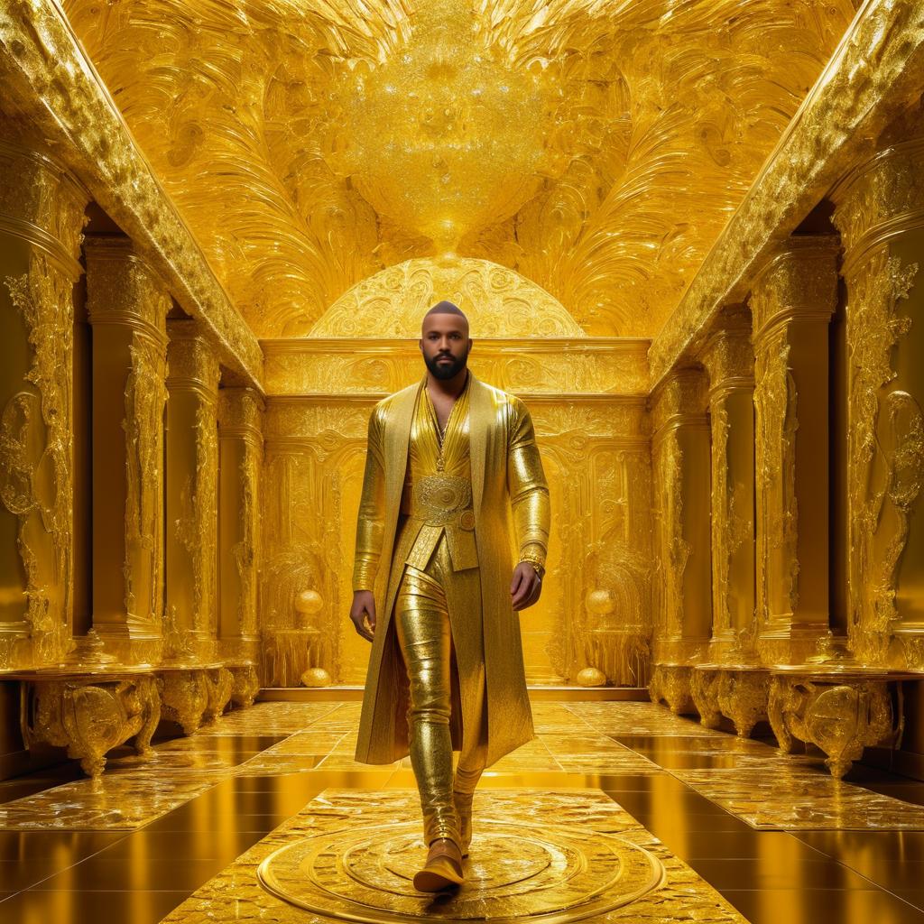 Midas Touch: A Golden Transformation Scene