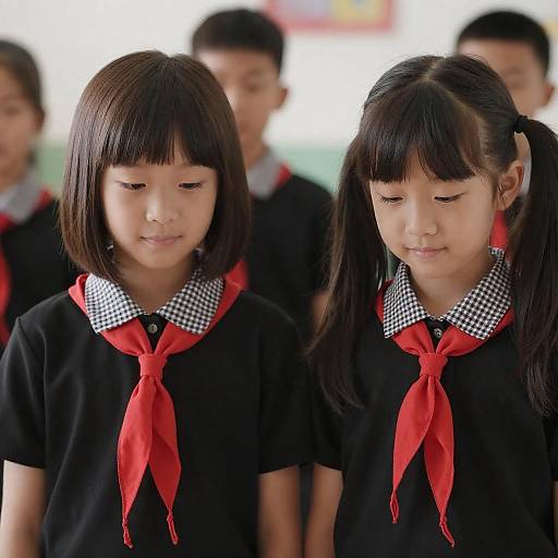Charming Portrait of Two Young Girls
