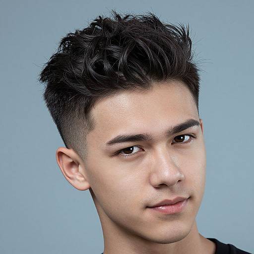 French Crop Men Hairstyle Portrait