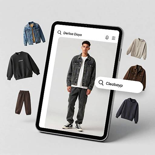 3D Clothes Search with Tablet