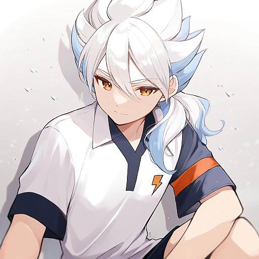 Illustration of Hakuryuu (inazuma eleven), inazuma eleven (series) in the style of Hazuki natsu