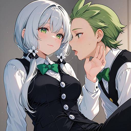 Illustration of Cilan (pokemon), pokemon in the style of Abenattou