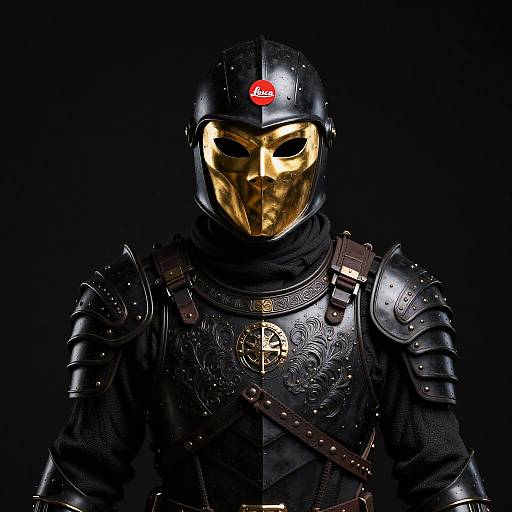 Gilded Nightshade Courier in Black Armor