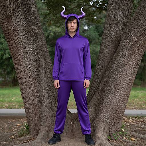 Purple Fanta Costume Solo Boy