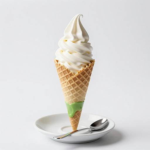 Vibrant Ice Cream Cone Photography