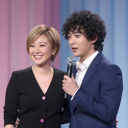 Dynamic Portrait of a Smiling Couple