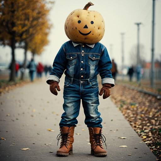 Person Wearing Potato Head Costume Outdoors