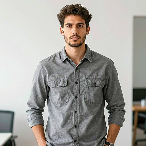 Casual Portrait of a Young Man