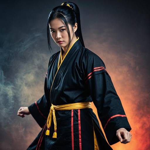 Authentic Cheng Cosplay in Dark Kung Fu