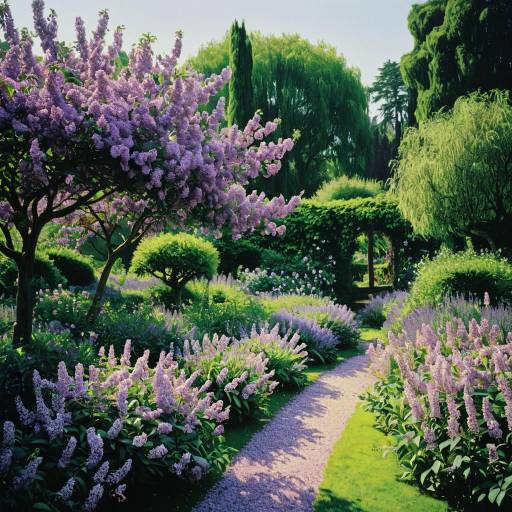 Claude Monet-Inspired Lilac Garden