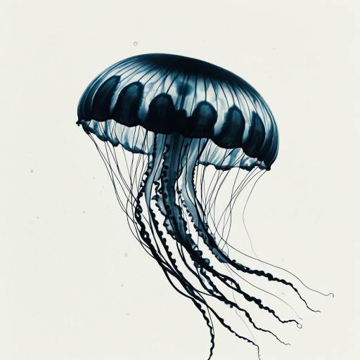 Ink and Jellyfish Fusion Art Ink and Jellyfish Fusion Art